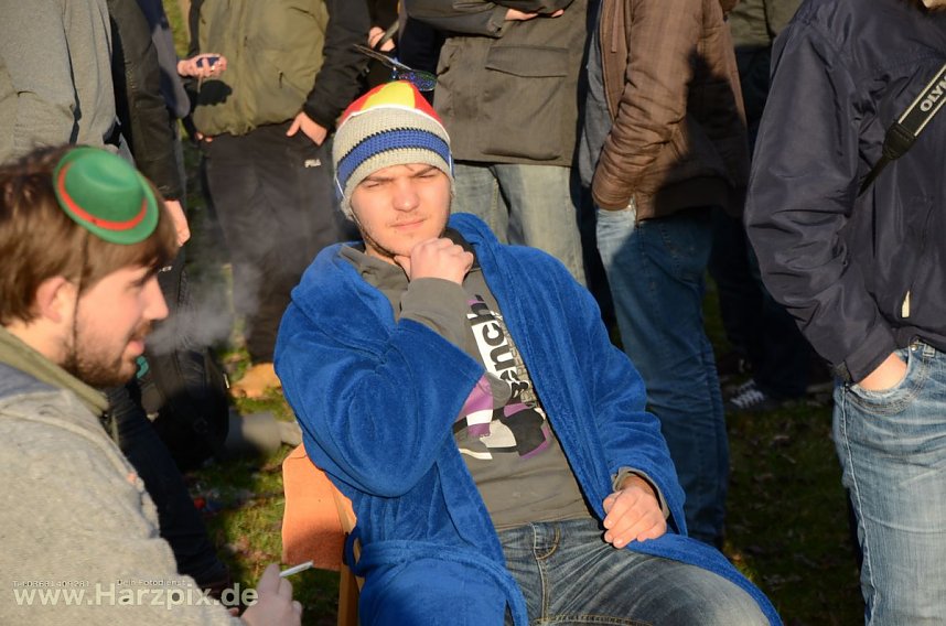 Eisbaden der FH Nordhausen