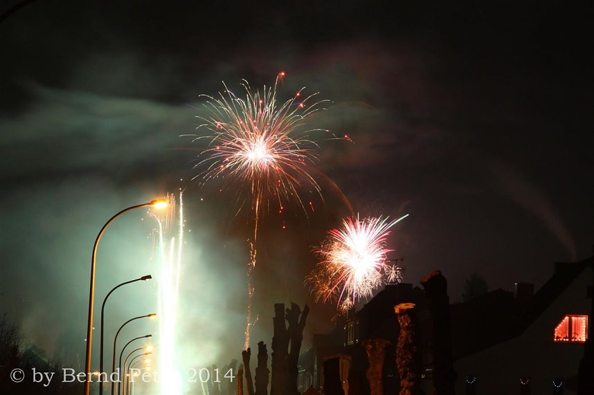 Feuerwerk &uuml;ber Sollstedt