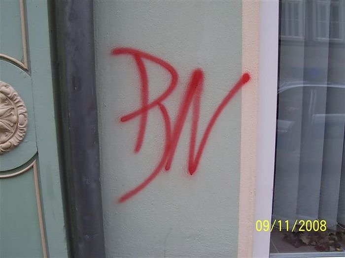 Schmierereien in M&uuml;hlhausen