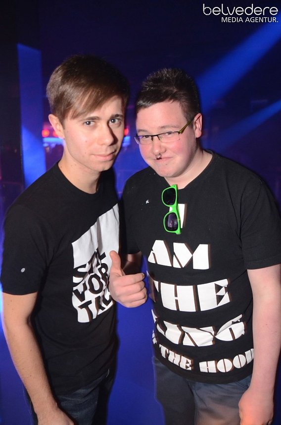 Konfetti-Explosion im Sax 