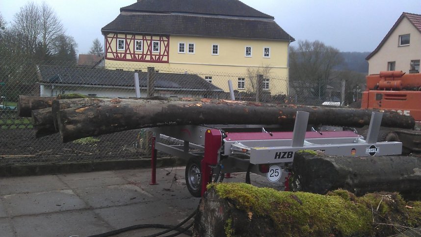 Brennholz auf Knopfdruck