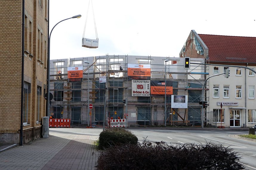 Bauarbeiten am neuen Hotel
