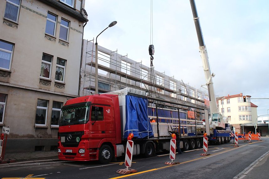 Bauarbeiten am neuen Hotel