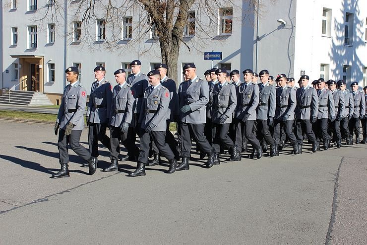 Indienststellung  des neuen Bataillons in Th&uuml;ringen