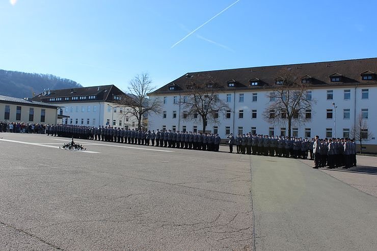 Indienststellung  des neuen Bataillons in Th&uuml;ringen