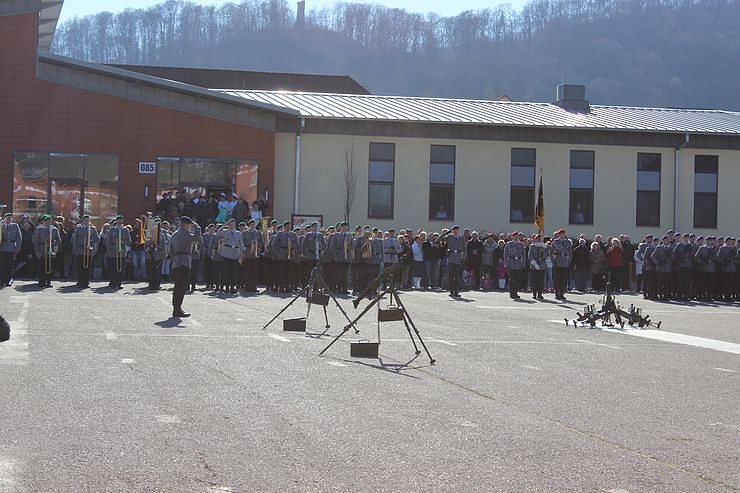 Indienststellung  des neuen Bataillons in Th&uuml;ringen