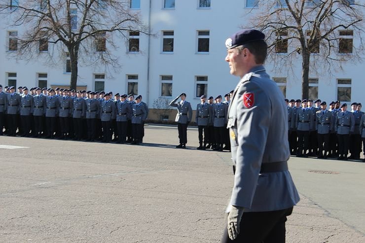 Indienststellung  des neuen Bataillons in Th&uuml;ringen