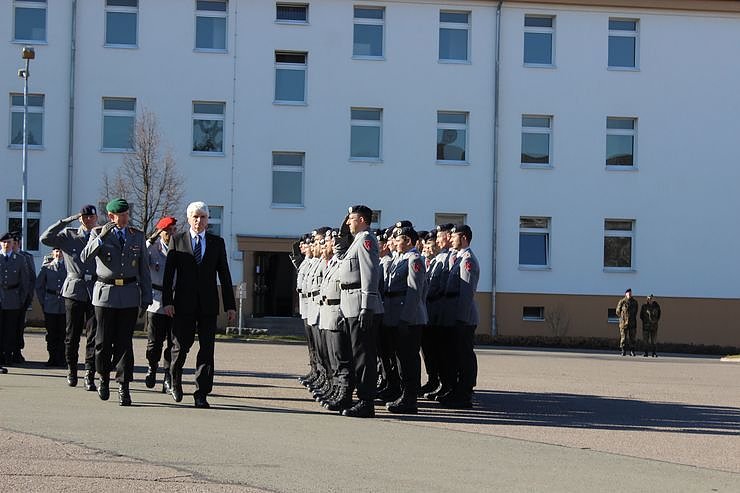 Indienststellung  des neuen Bataillons in Th&uuml;ringen