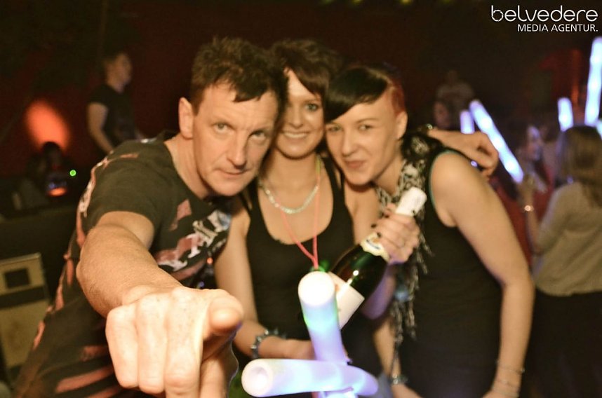 Viele bunte Lichter im Sax