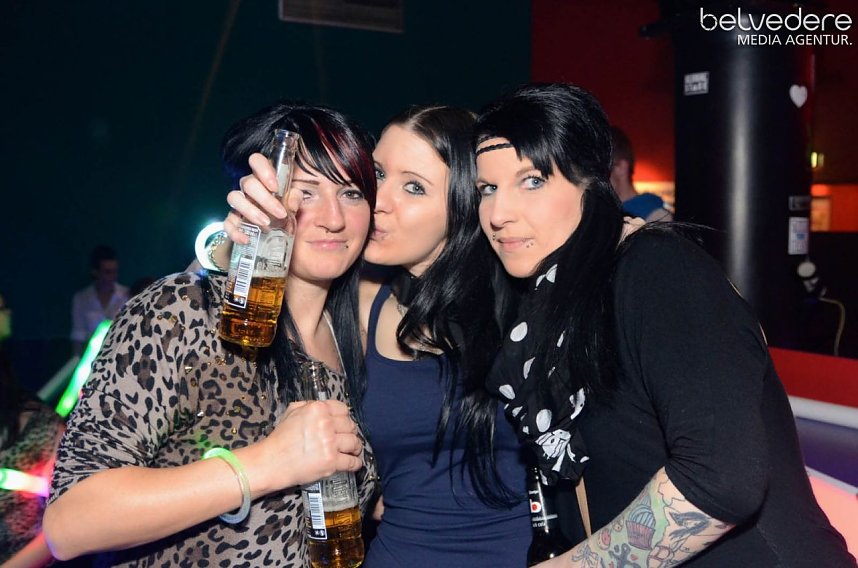 Viele bunte Lichter im Sax