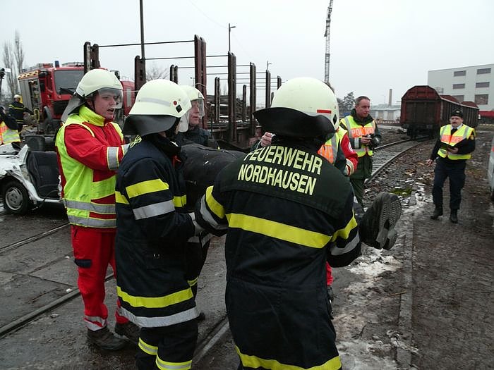 Einsatz bei Bahnunfall