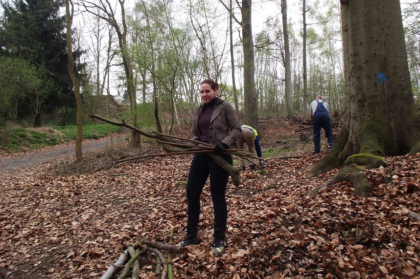 Cornelia Wilhelm, Kandidatin f&uuml;r Stadtrat und Kreistag, wirkte unerm&uuml;dlich.