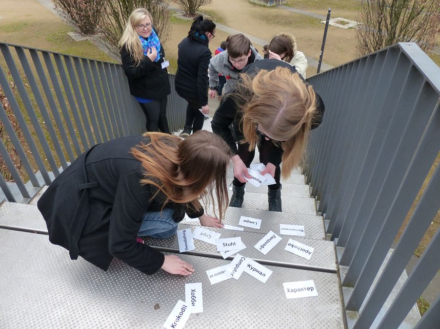 Russische Sch&uuml;ler in Nordhausen