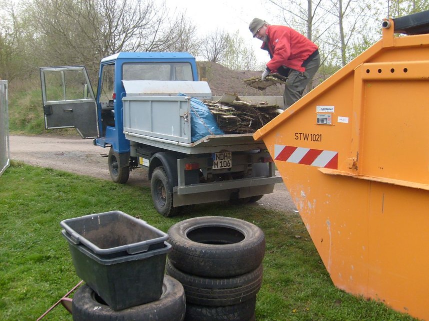 Aufr&auml;umaktion an den Kiesseen