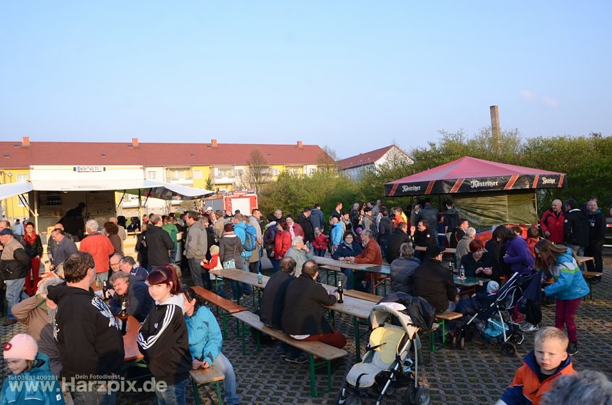 Osterfeuer in Ilfeld