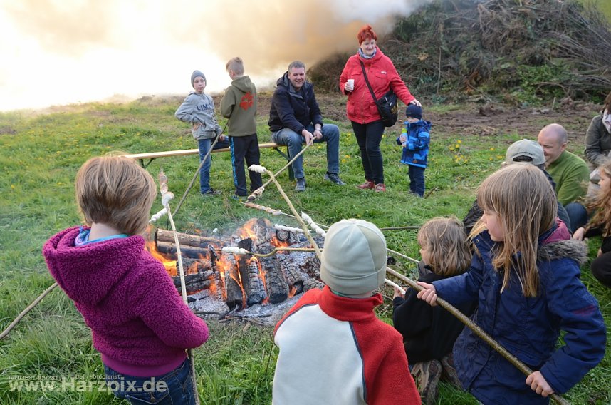 Osterfeuer in Ilfeld