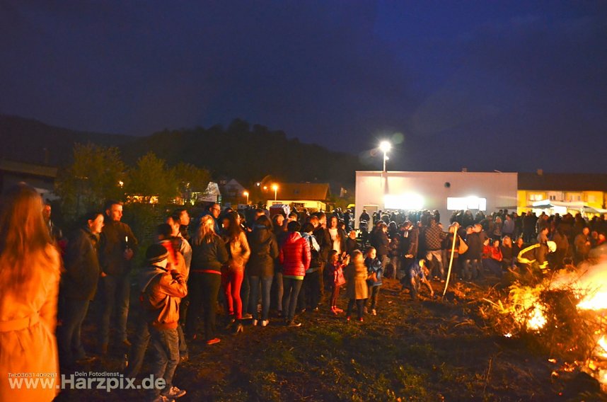 Osterfeuer in Ilfeld