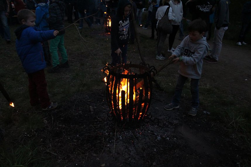 Osterfeuer in Nordhausen Nord