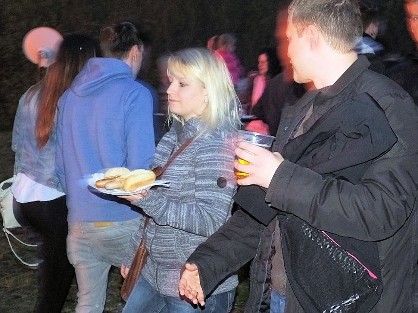 Osterfeuer in Nordhausen Nord