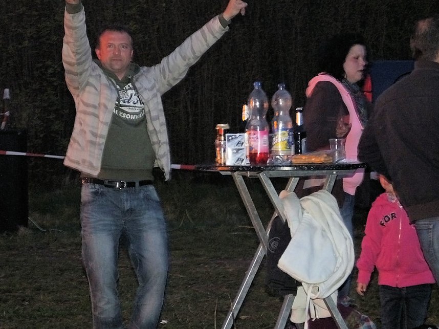 Osterfeuer in Nordhausen Nord