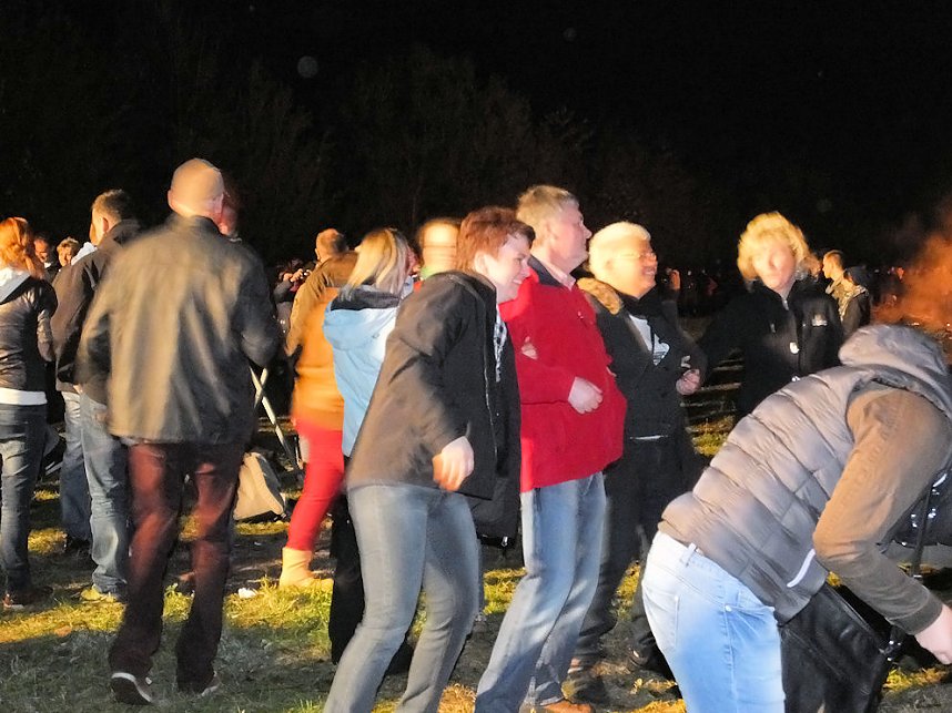 Osterfeuer in Nordhausen Nord