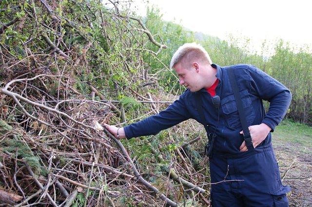 Osterfeuer in Obergebra