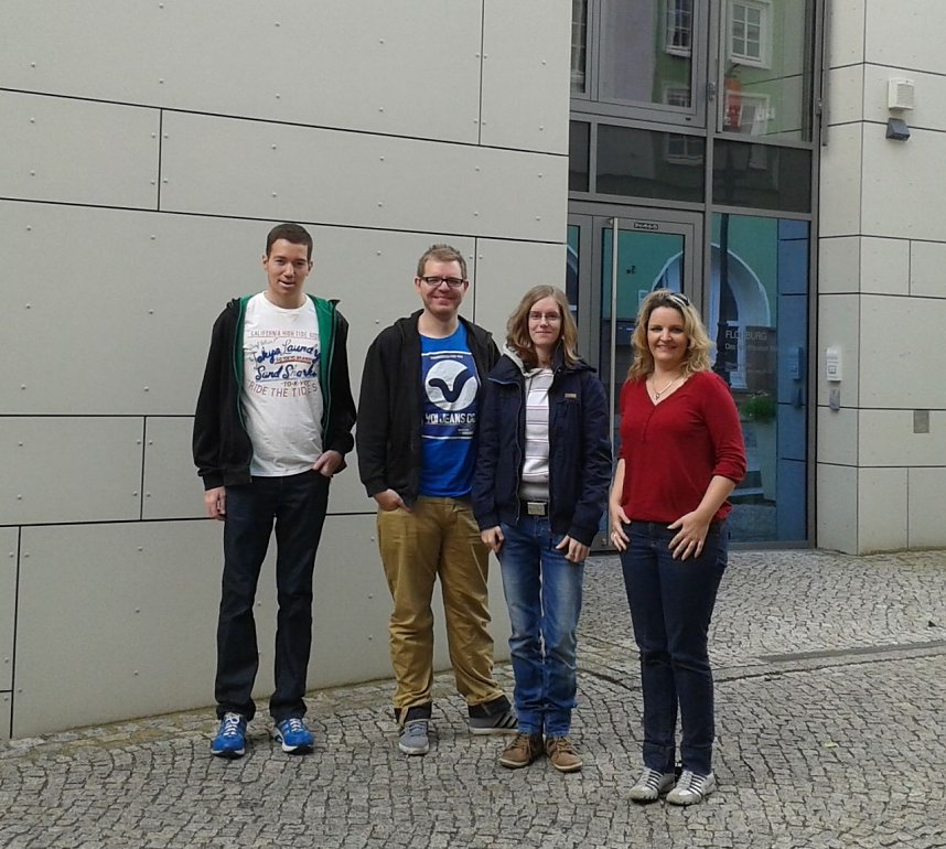 VOn links: Johann Reinhardt, Chris Schr&ouml;der, Maria Wagner, Claudia Heber