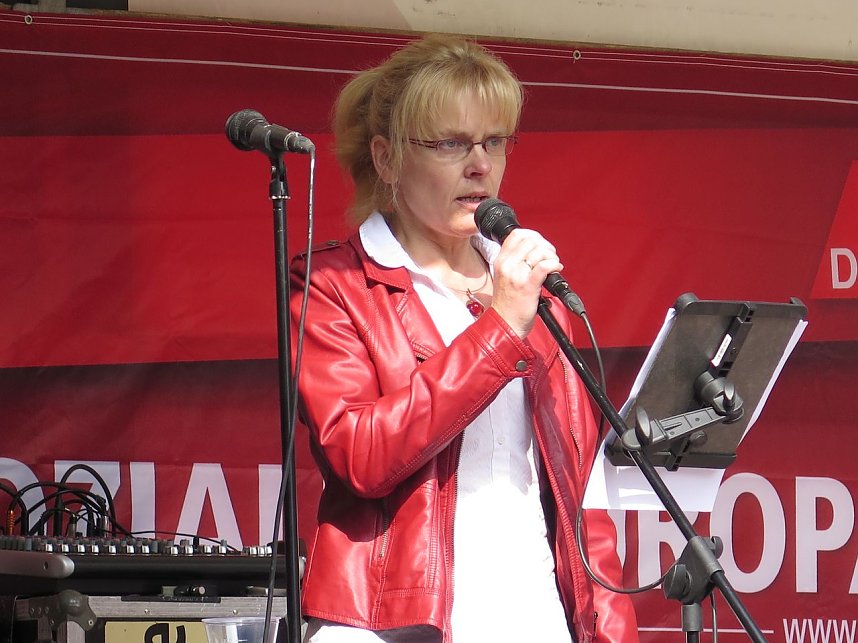 1. Mai in Nordhausen: Gabriele Quensel von verdi