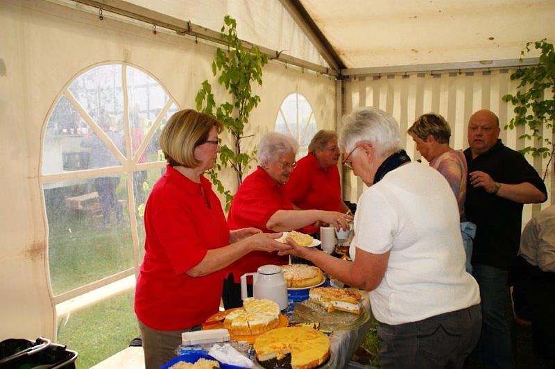 Maibaum in Obergebra gesetzt