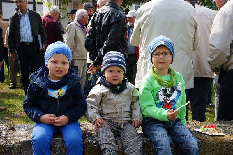 Maibaum in Obergebra gesetzt