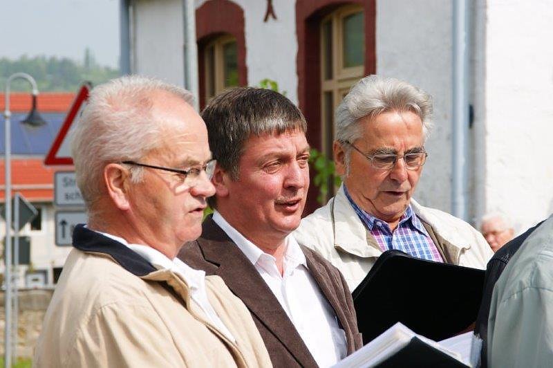 Maibaum in Obergebra gesetzt