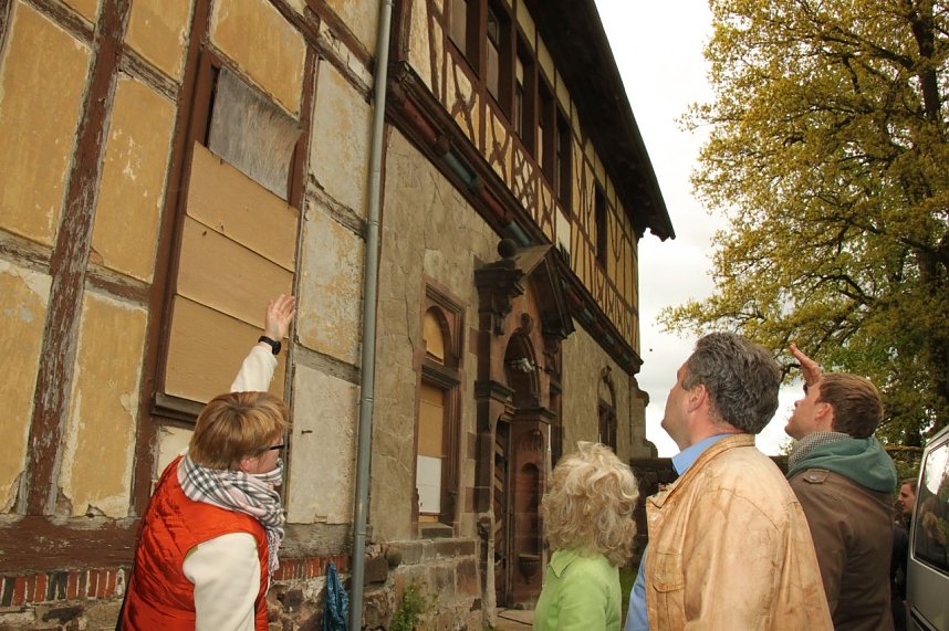 Landr&auml;tin Birgit Keller im Spiegelschen Haus zu Werna