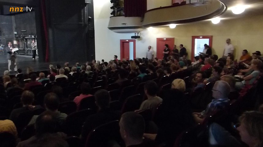 Eine etwas andere Probe im Theater