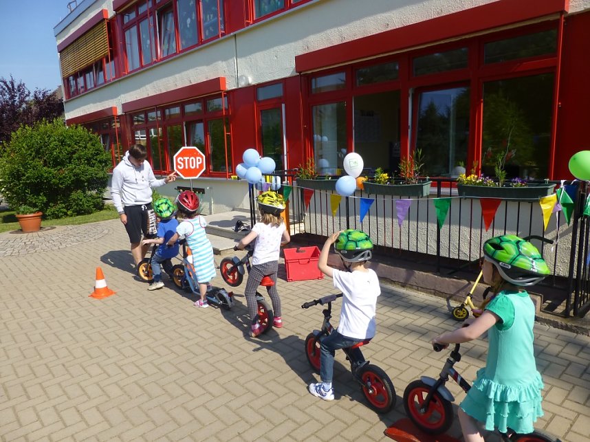 Mit Begeisterung bei Verkehrserziehung