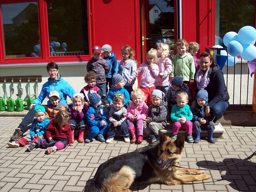 Hundestaffel zu Besuch in Niedersachswerfen