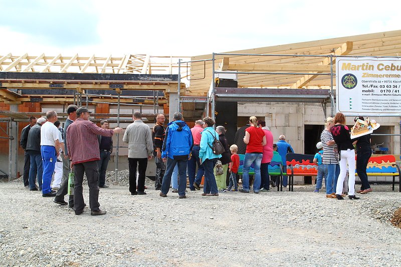 Richtfest an Sollstedter Festhalle