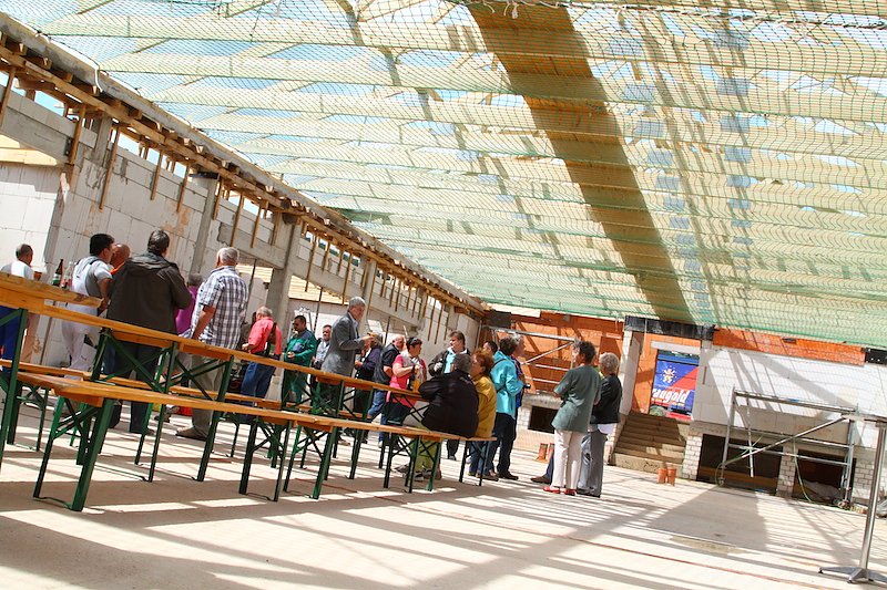 Richtfest an Sollstedter Festhalle