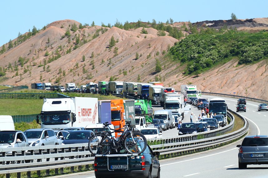 Unfall auf der A 38 Richtung G&ouml;ttingen