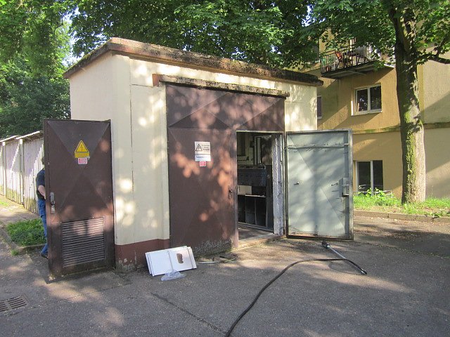 Brand in Trafostation