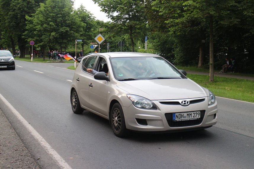 Erstes Public Viewing im Parkschloss