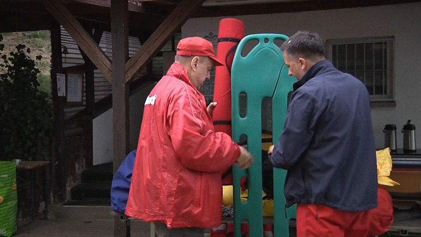 Wasserretter im Einsatz