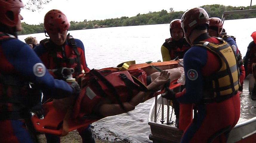 Wasserretter im Einsatz