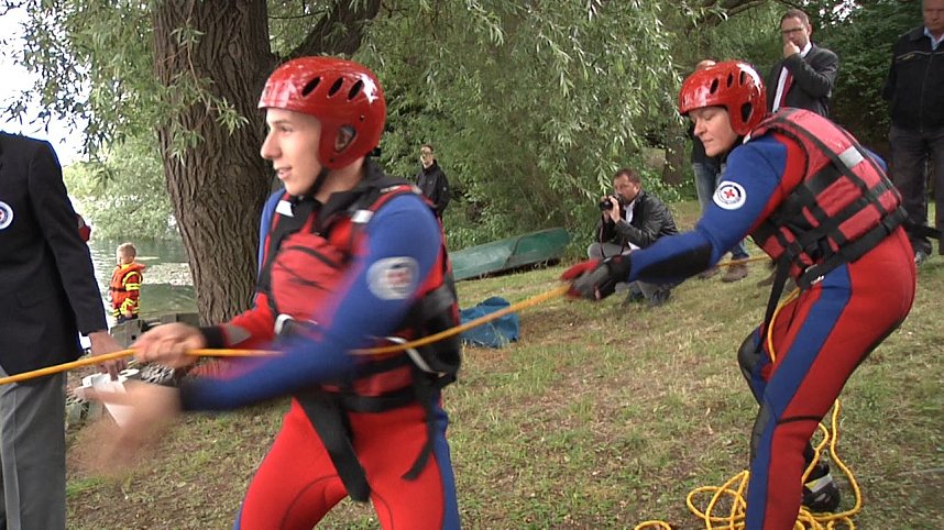 Wasserretter im Einsatz