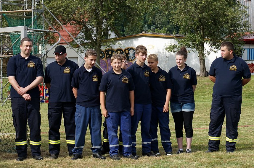L&ouml;schangriff des Feuerwehr-Nachwuchses