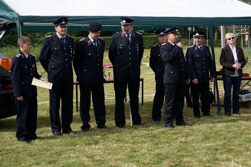 L&ouml;schangriff des Feuerwehr-Nachwuchses