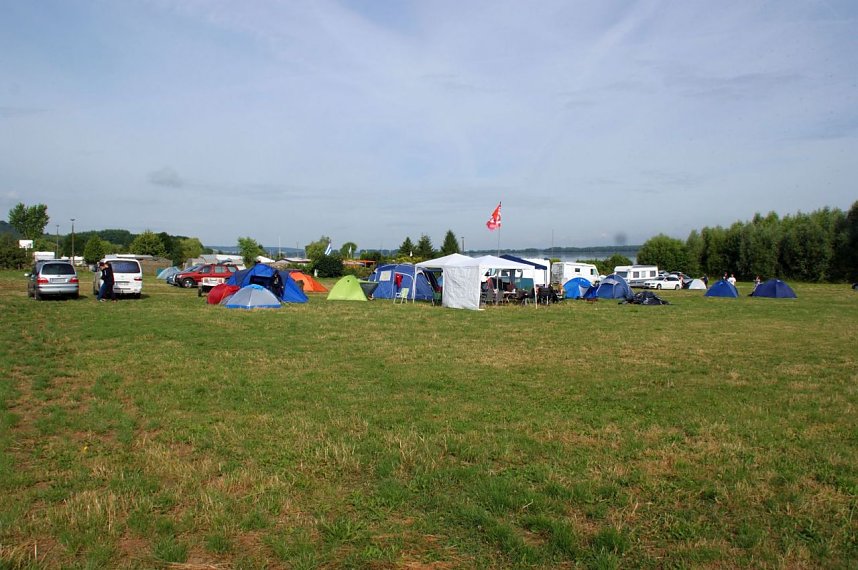 Sportliches Lager am Stausee
