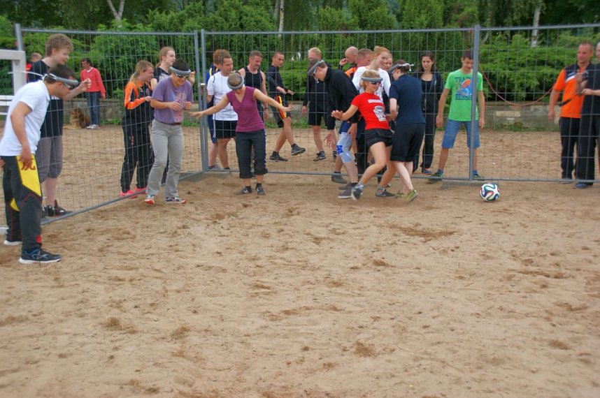 Sportliches Lager am Stausee