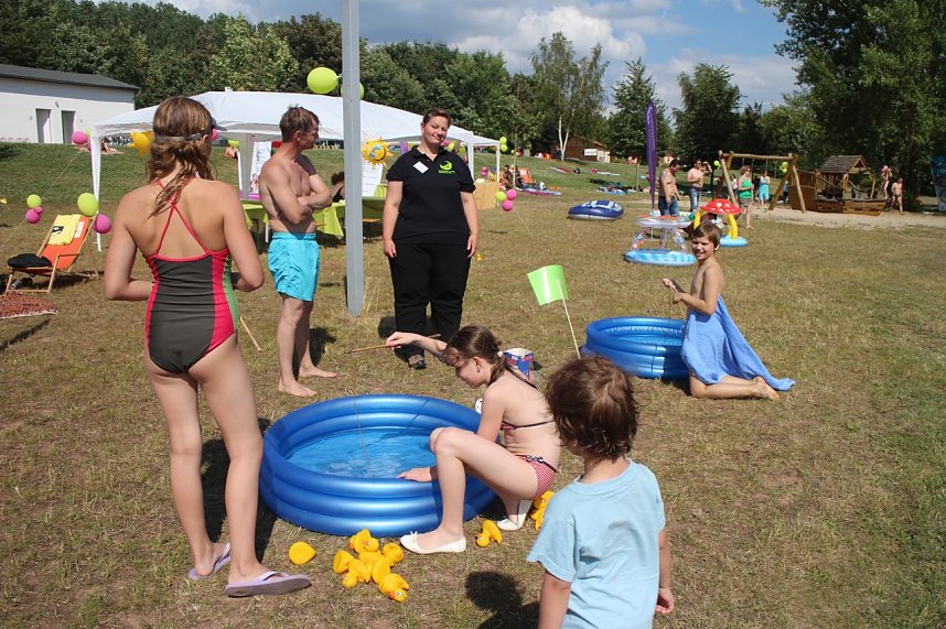 Wassergaudi am Kiesschacht