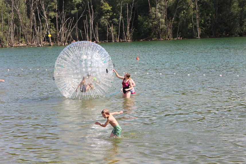 Wassergaudi am Kiesschacht