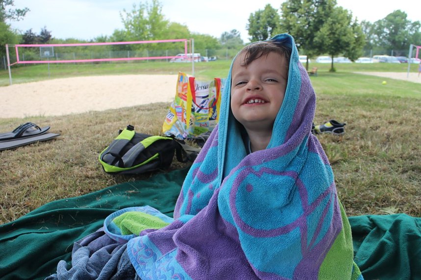 Wassergaudi am Kiesschacht